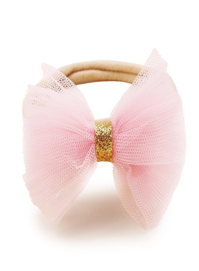 mligril Baby Girls Headband & Socks Set, Cute Non Slip Cotton Socks with Flower Hair Bows Bowknot Style Baby Accessories Gifts for Newborn Infant Toddler - Image 4